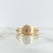 Anillo Correa RX 3.85gr / T7 1/2 / Circones Blancos Dos Oros Amarillo Rosa