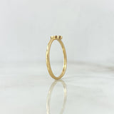 Anillo Trebol 1.3gr / T6 3/4 / Circones Blancos Oro Amarillo ©