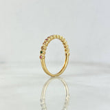 Anillo Churumbela Circulos Punteados 1.75gr / T6 3/4 / Circones Colores Oro Amarillo