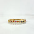 Anillo Churumbela Circulos Punteados 1.75gr / T6 3/4 / Circones Colores Oro Amarillo