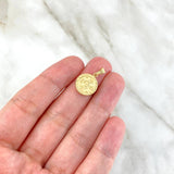 Dije San Benito 0.8gr / 2cm / Troquelado Oro Amarillo ©