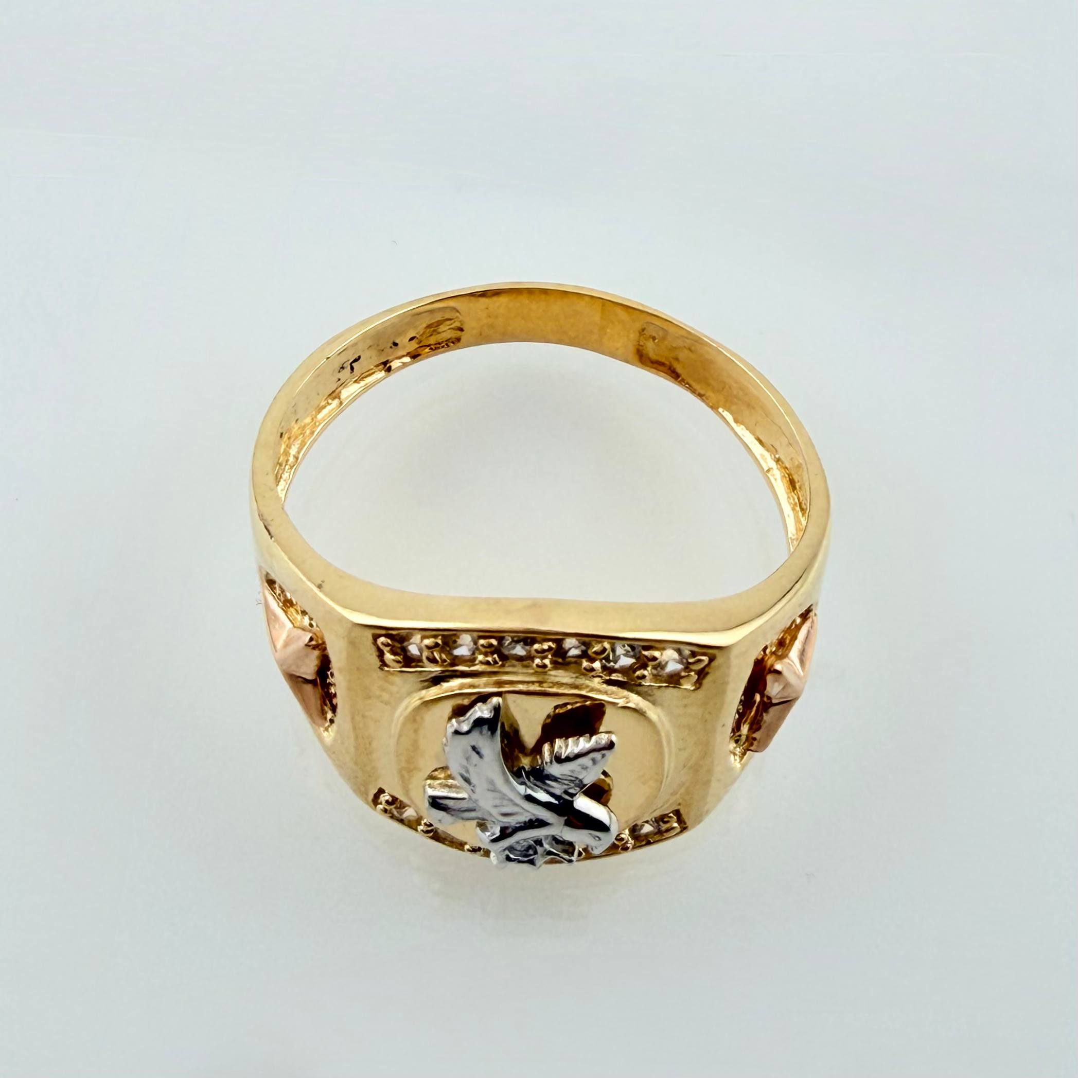 Anillo Aguila 5.35gr / T10 / Tres Oros 18K