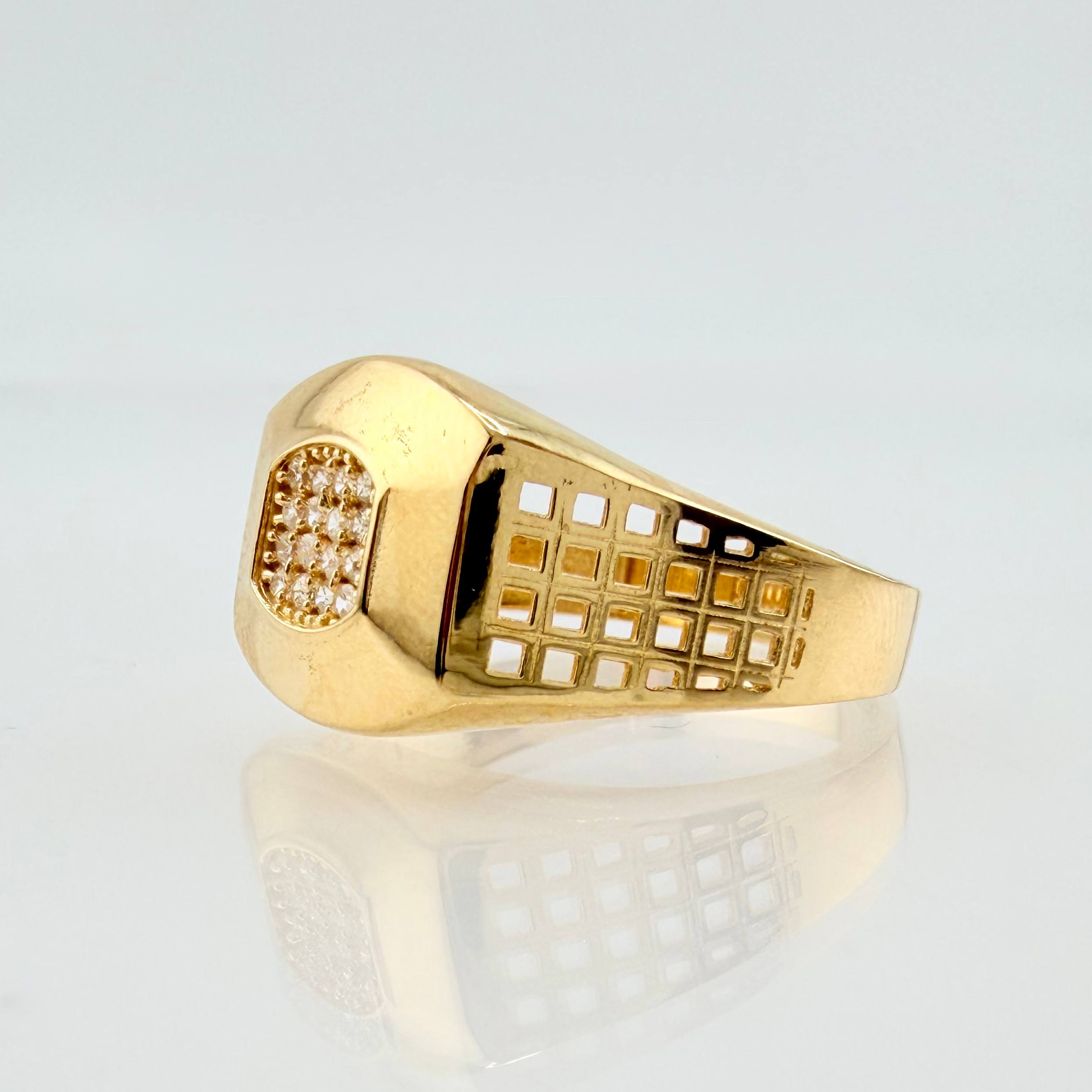 Anillo Ojo de Oro 4.85gr / T10 3/4 / Oro Amarillo 18K