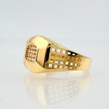 Anillo Ojo de Oro 4.85gr / T10 3/4 / Oro Amarillo 18K