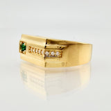 Anillo Incrustado Carril 6.4gr / T10 1/4 / Oro Amarillo 18K