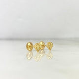 Topos Diamante 0.8gr / Texturizado Oro Amarillo