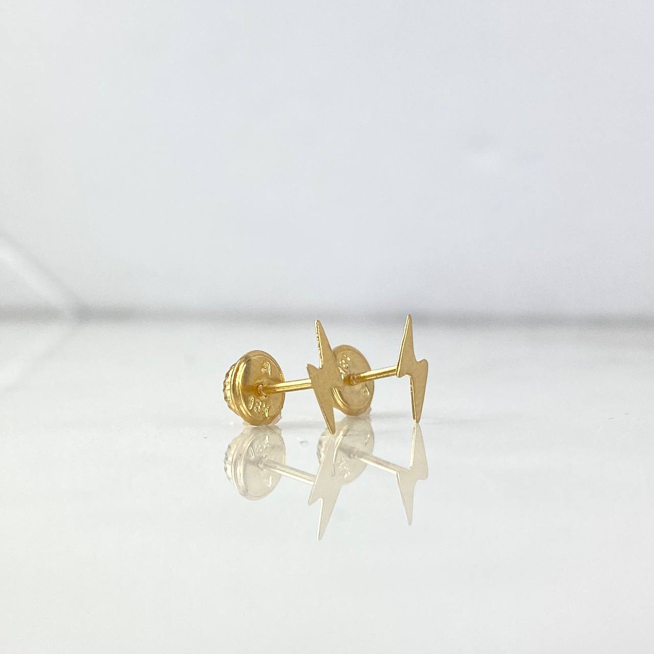 Topos Rayo 0.5gr / 8.3mm Liso Oro Amarillo 18K