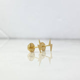 Topos Rayo 0.5gr / 8.3mm Liso Oro Amarillo 18K
