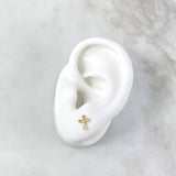 Topos Cruz 0.6gr / Circulos Circones Blancos Oro Amarillo