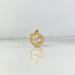 Dije Circulo CH 1.4gr / 1.8cm / Circones Blancos Oro Amarillo ©