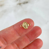 Herraje Virgen Milagrosa 0.2gr / 1.1cm / Troquelado Oro Amarillo