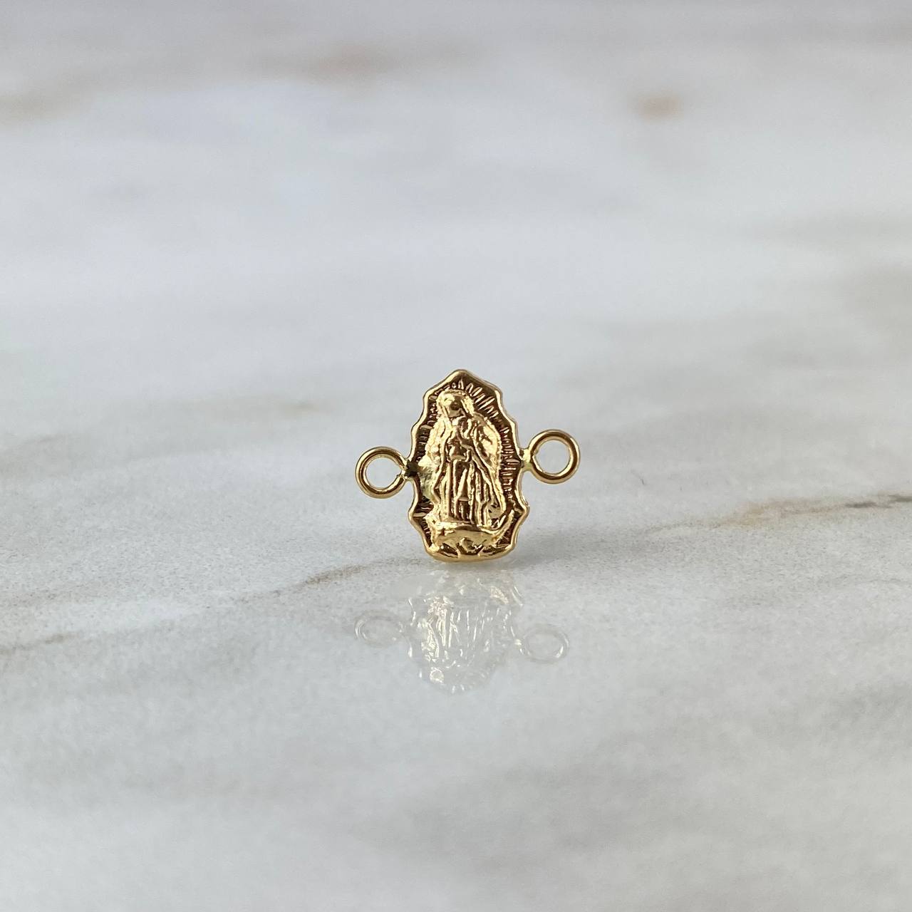 Herraje Virgen de Guadalupe Silueta 0.3gr / 1.2cm / Oro Amarillo