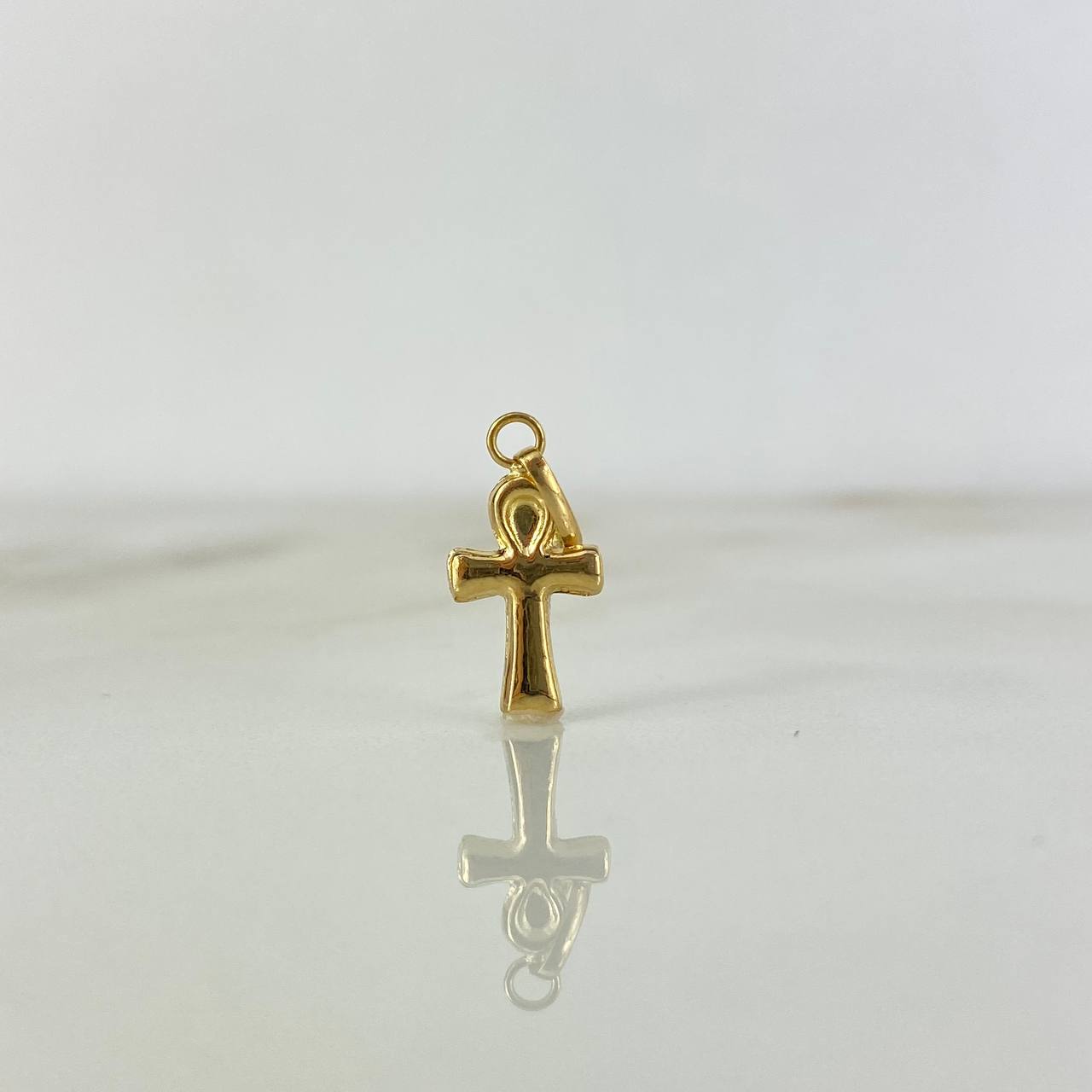 Dije Cruz Cristo Anj 0.35gr / 1.9cm / Oro Amarillo *