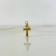 Dije Cruz Cristo Anj 0.35gr / 1.9cm / Oro Amarillo *
