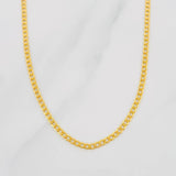 Cadena Cubana 2.15g / 50cm / 2mm Oro Amarillo 18K