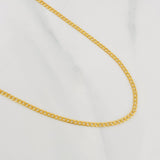Cadena Cubana 2.15g / 50cm / 2mm Oro Amarillo 18K
