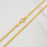 Cadena Cubana 2.55g / 60cm / 2.09mm Oro Amarillo 18K