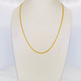 Cadena Cubana 2.15g / 50cm / 2mm Oro Amarillo 18K