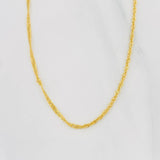 Cadena Singapur 1.65g / 50cm / 1.6mm Oro Amarillo 18K