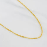 Cadena Singapur 1.6g / 50cm / 1.6mm Oro Amarillo 18K
