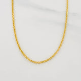 Cadena Franco 2.75g / 60cm / 1.5mm Oro Amarillo 18K