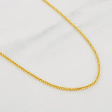 Cadena Franco 2.75g / 60cm / 1.5mm Oro Amarillo 18K