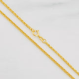 Cadena Franco 2.75g / 60cm / 1.5mm Oro Amarillo 18K