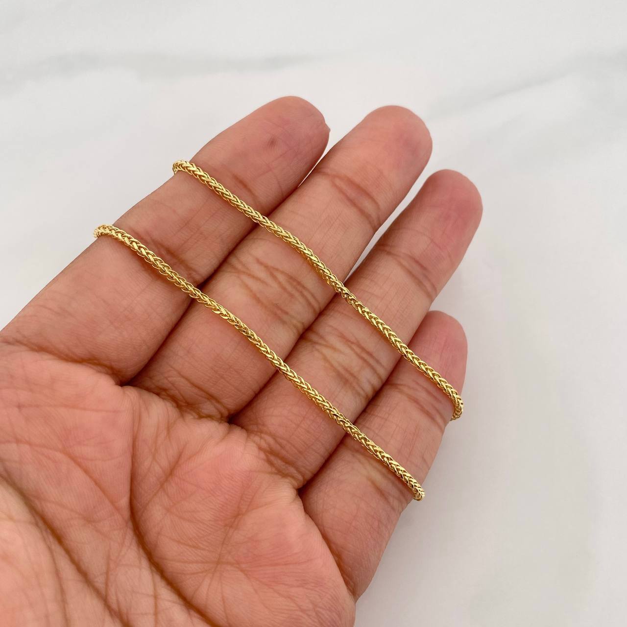 Cadena Franco 2.75g / 60cm / 1.5mm Oro Amarillo 18K