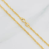 Cadena Singapur 0.95g / 45cm / 1.68mm Oro Amarillo 18K