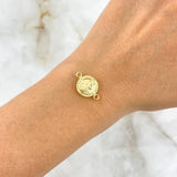 Herraje San Benito 0.9gr / 1.9cm / Oro Amarillo 18K