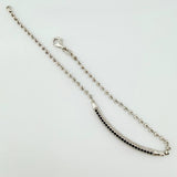 Pulso Militar Arco 6gr / 20cm / 2.2mm Oro Blanco +4 18K *