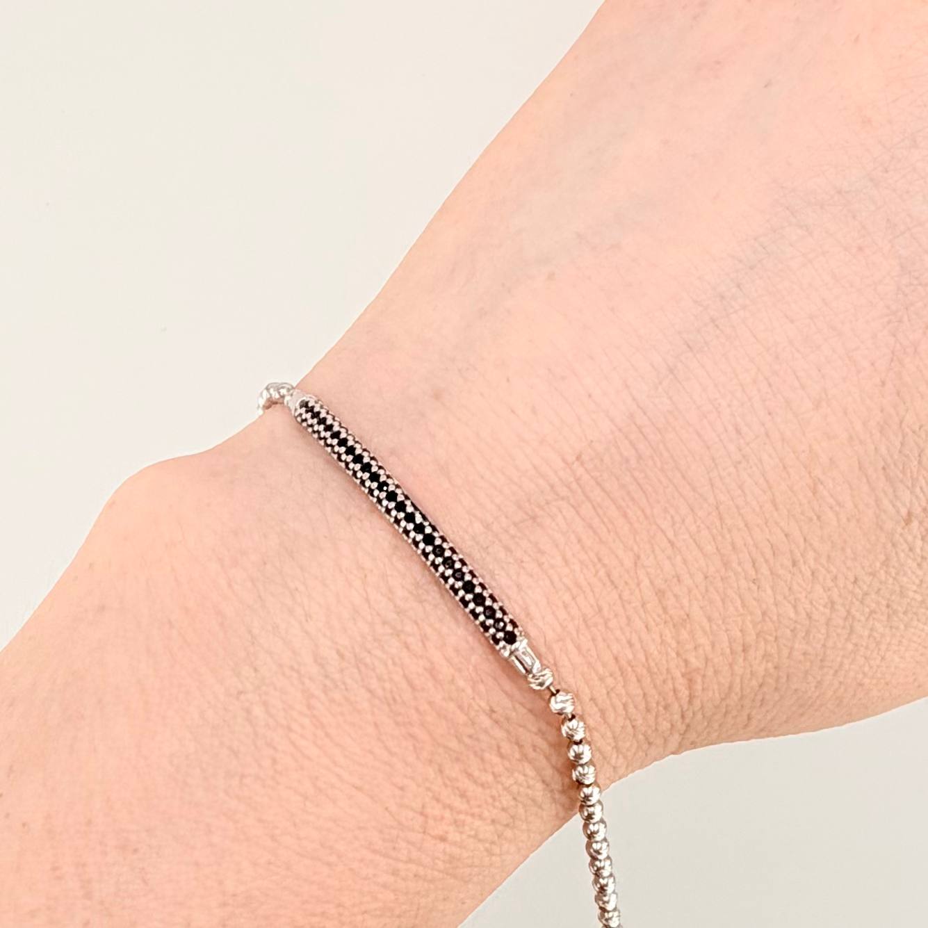 Pulso Militar Arco 6gr / 20cm / 2.2mm Oro Blanco +4 18K *