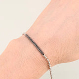 Pulso Militar Arco 6gr / 20cm / 2.2mm Oro Blanco +4 18K *