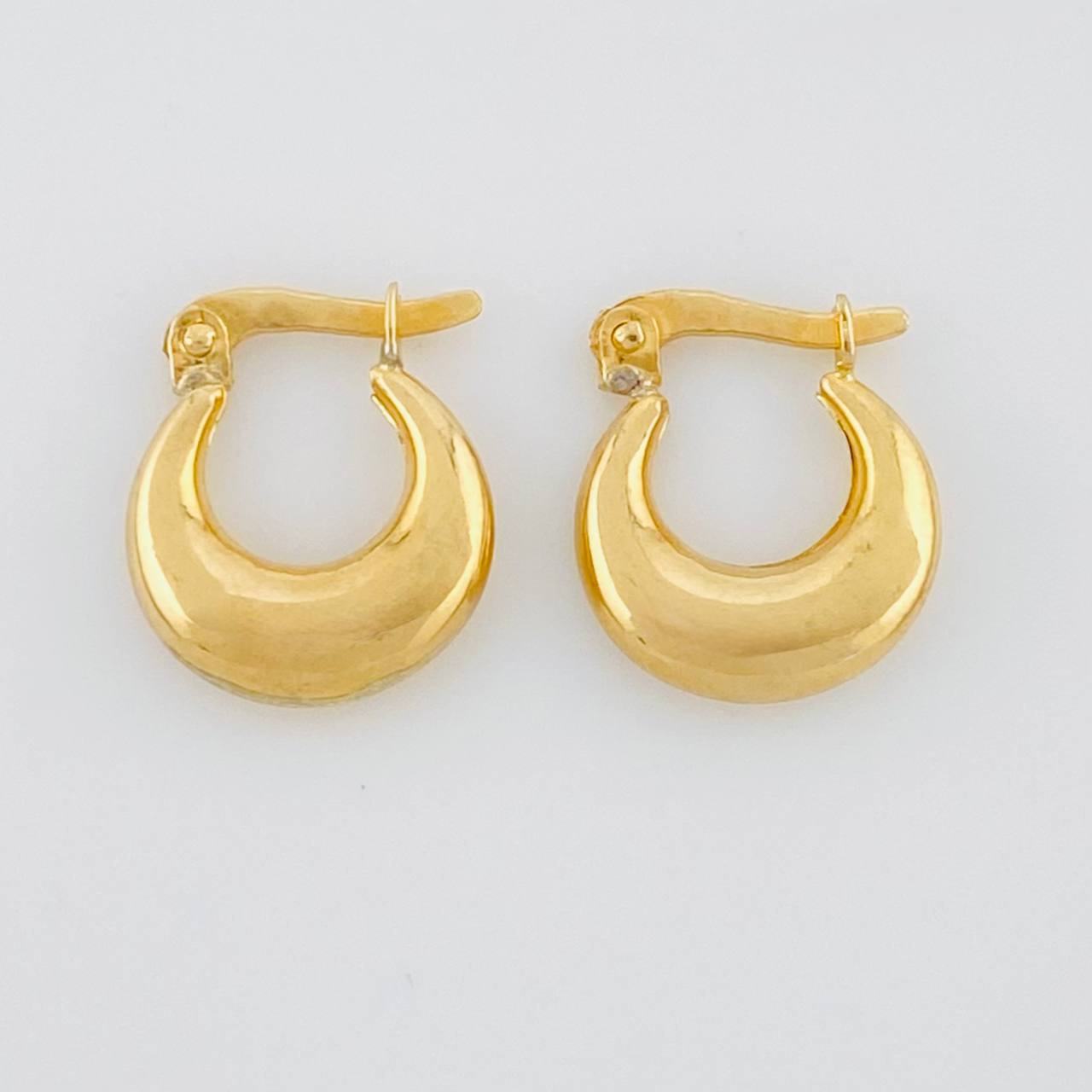 Candongas Media Luna 1.15g / 1.4cm Oro Amarillo 18K