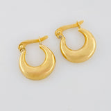 Candongas Media Luna 1.15g / 1.4cm Oro Amarillo 18K