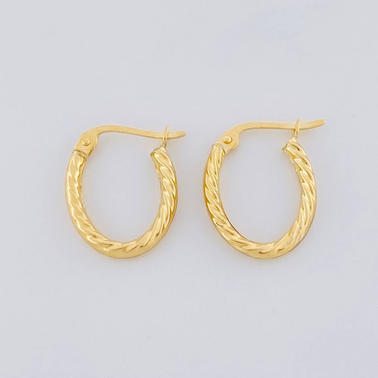 Candongas Mary Ovalada 1.2g / 1.7cm Oro Amarillo 18K