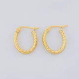Candongas Mary Ovalada 1.2g / 1.7cm Oro Amarillo 18K