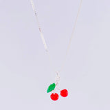 Cadena Veneciana Dije Cerezas 3.2g / 45cm / 0.9mm Plata 925