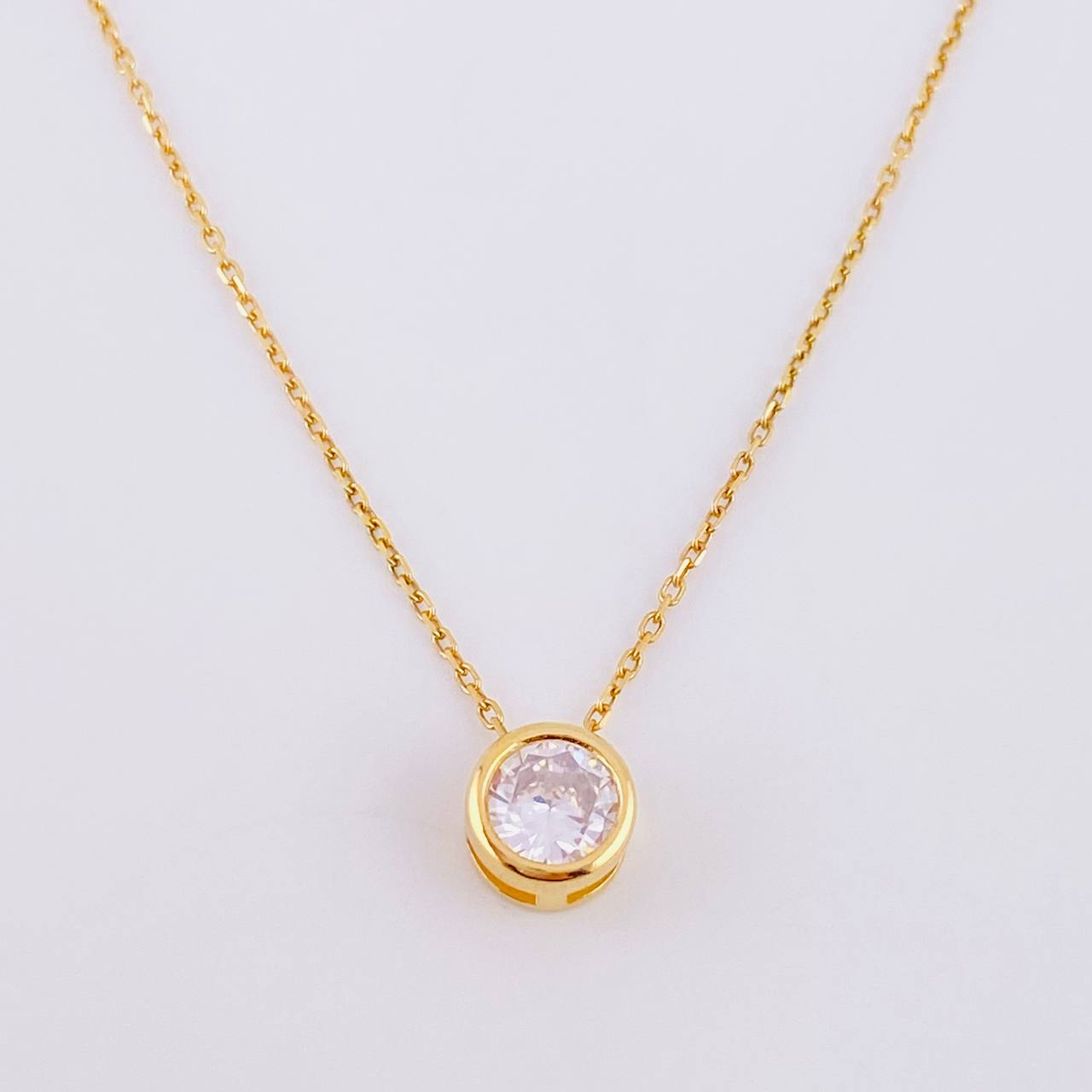 Cadena Aro Seguido Halo Circular 3.25g / 45cm / 1.2mm Plata Vermeil 925