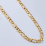 Cadena Figaro 9.25gr / 60.5cm / 4.13mm Oro Amarillo +1 18K $