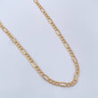 Cadena Figaro 1.7gr / 46cm / 2.38mm Oro Amarillo +1 18K $