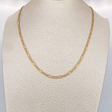 Cadena Figaro 1.7gr / 46cm / 2.38mm Oro Amarillo +1 18K $