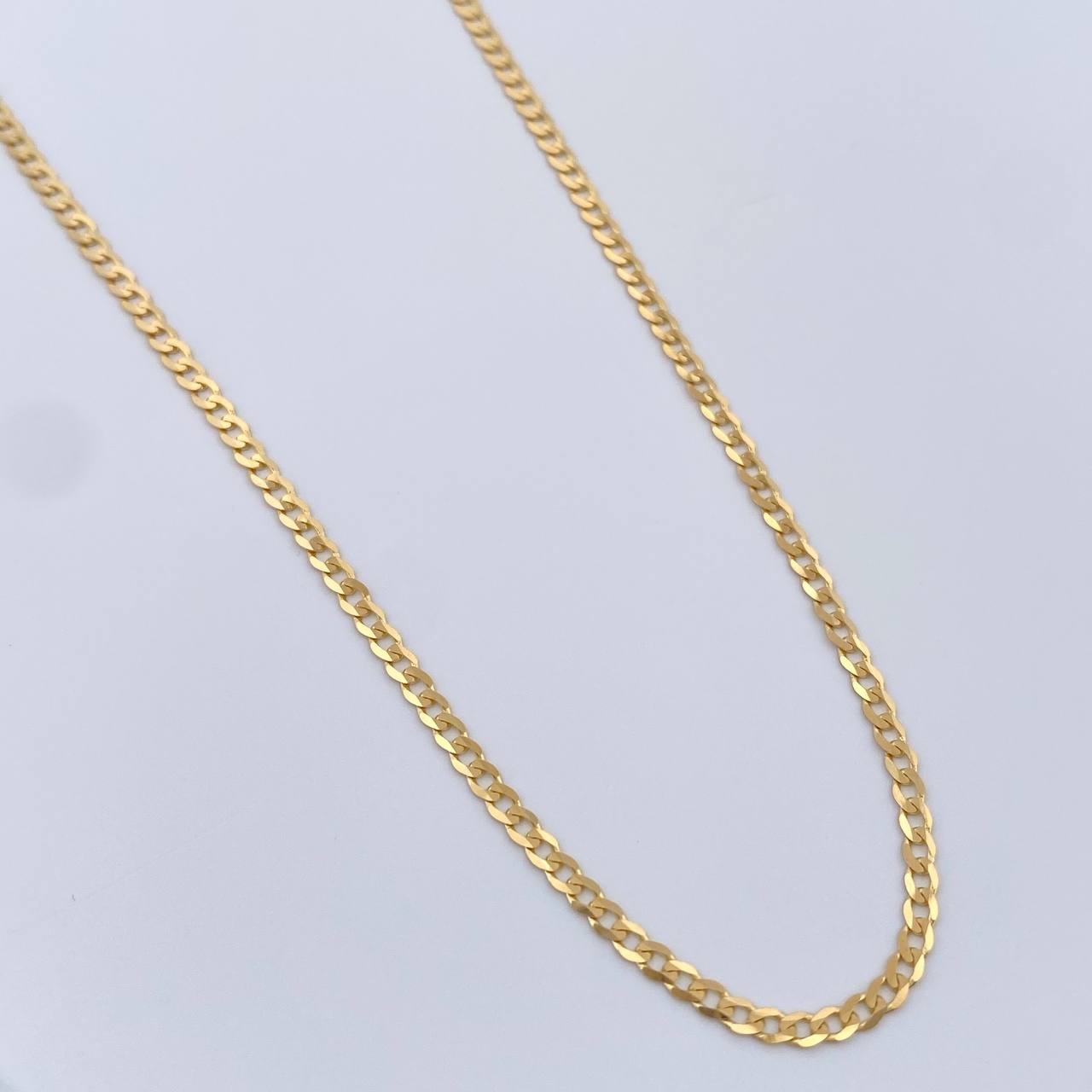 Cadena Cubana 3gr / 50.3cm / 1.7mm Oro Amarillo +1 18K $