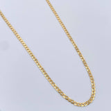 Cadena Cubana 3gr / 50.3cm / 1.7mm Oro Amarillo +1 18K $