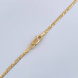 Cadena Cubana 3gr / 50.3cm / 1.7mm Oro Amarillo +1 18K $