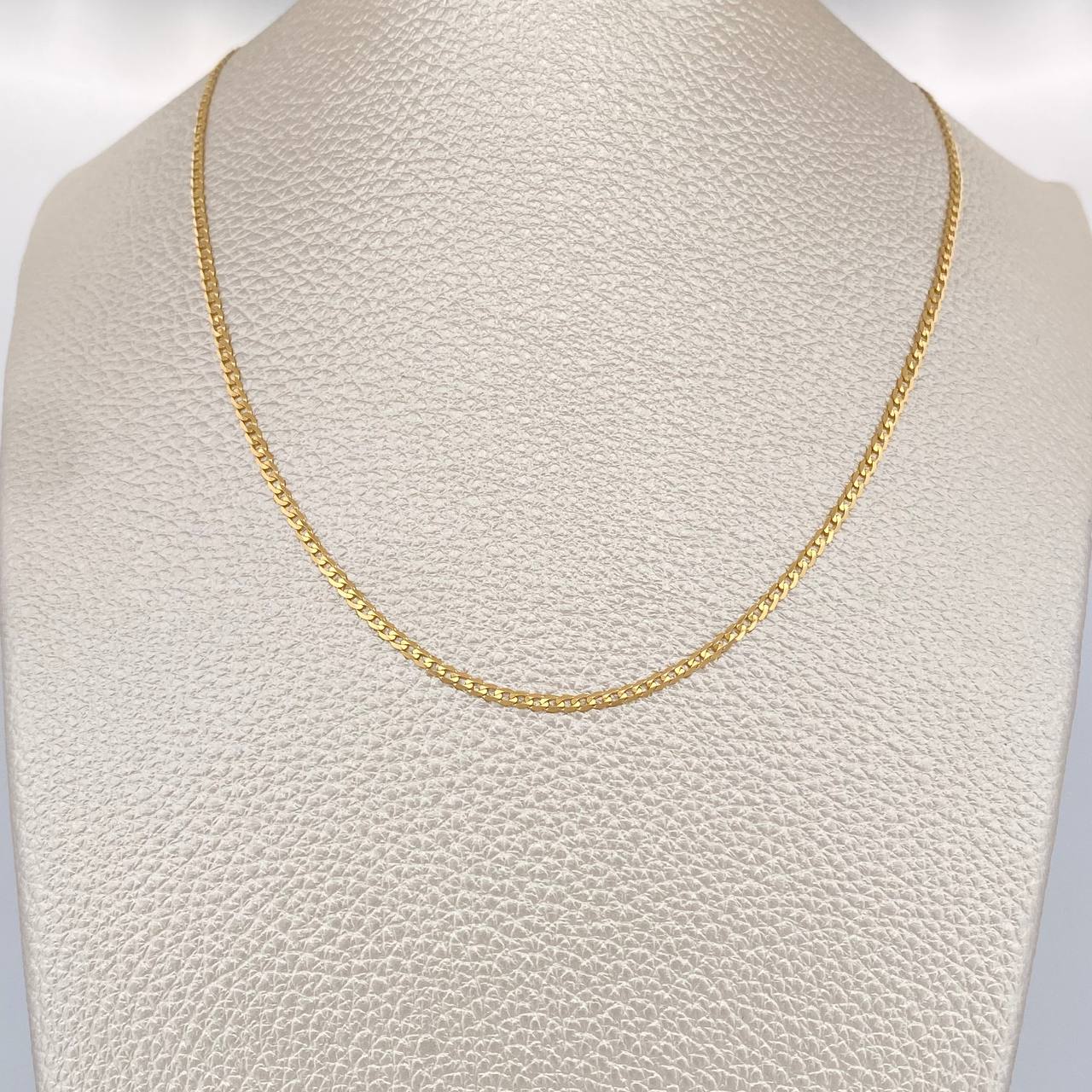 Cadena Cubana 3gr / 50.3cm / 1.7mm Oro Amarillo +1 18K $