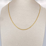 Cadena Cubana 3gr / 50.3cm / 1.7mm Oro Amarillo +1 18K $