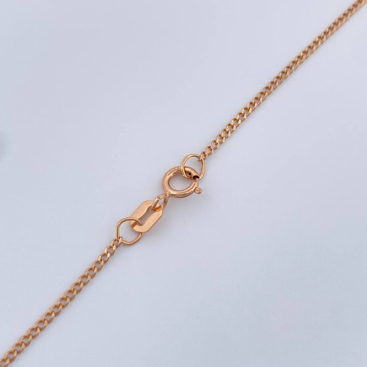 Cadena Mini Cubana 1.4gr / 59.6cm / 1.29mm Oro Rosa +1 18K &