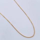 Cadena Veneciana 1.85gr / 50cm / 0.9mm Oro Amarillo +3 18K $