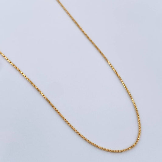 Cadena Veneciana 1.05gr / 50cm / 0.5mm Oro Amarillo +3 18K %